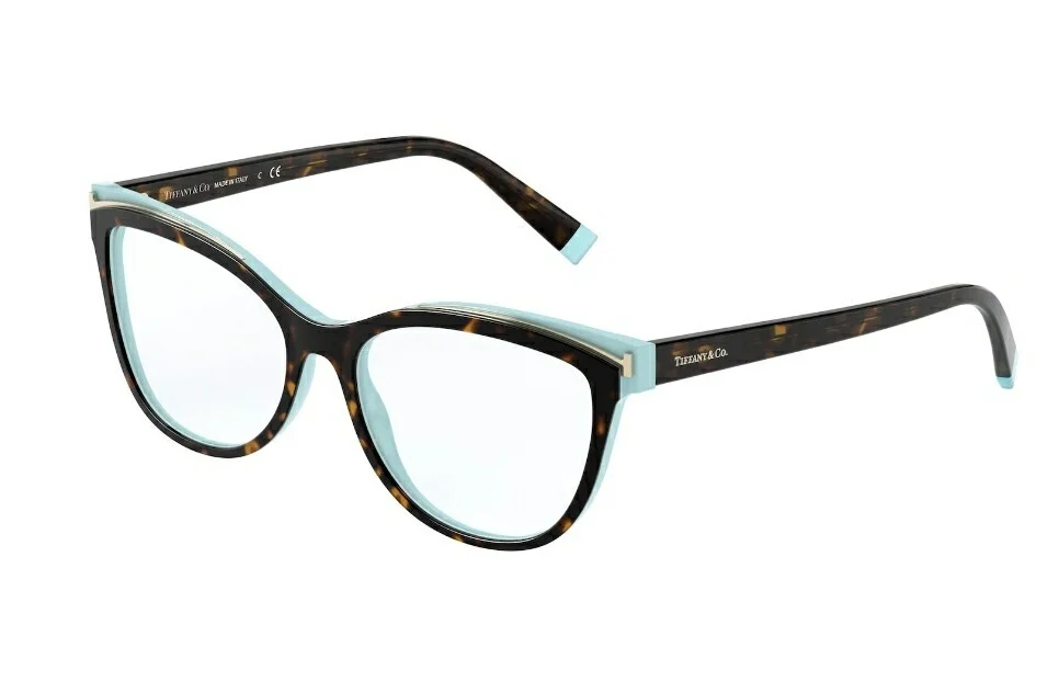 Tiffany & Co. Eyeglasses TF 2192 F 8134 Havana / Blue Frames w/Demo Lens 54 mm